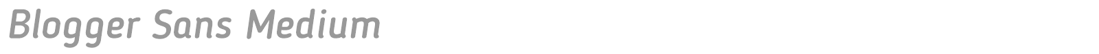 Blogger Sans font preview